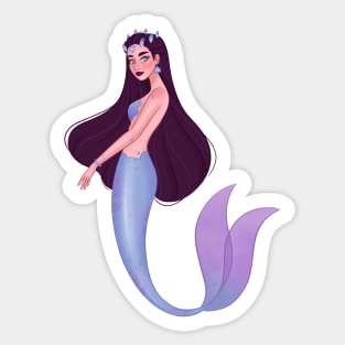 Purple Mermaid Sticker